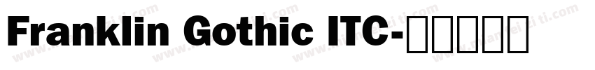 Franklin Gothic ITC字体转换